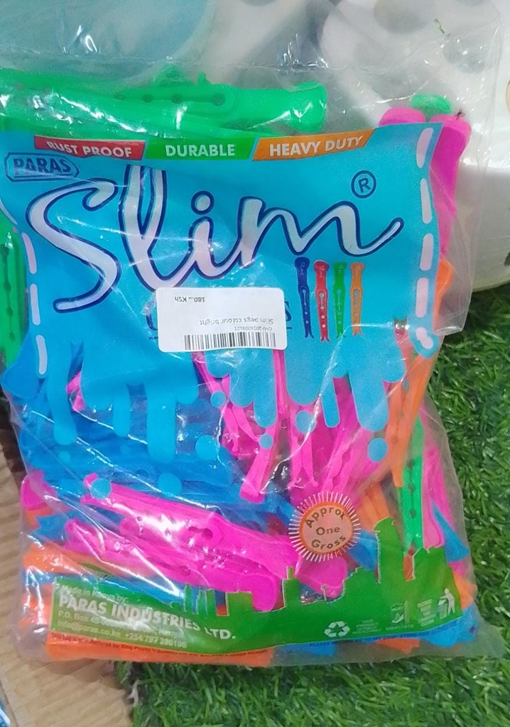 Slim pegs colour bright
