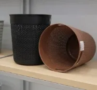 Ratan waste basket one